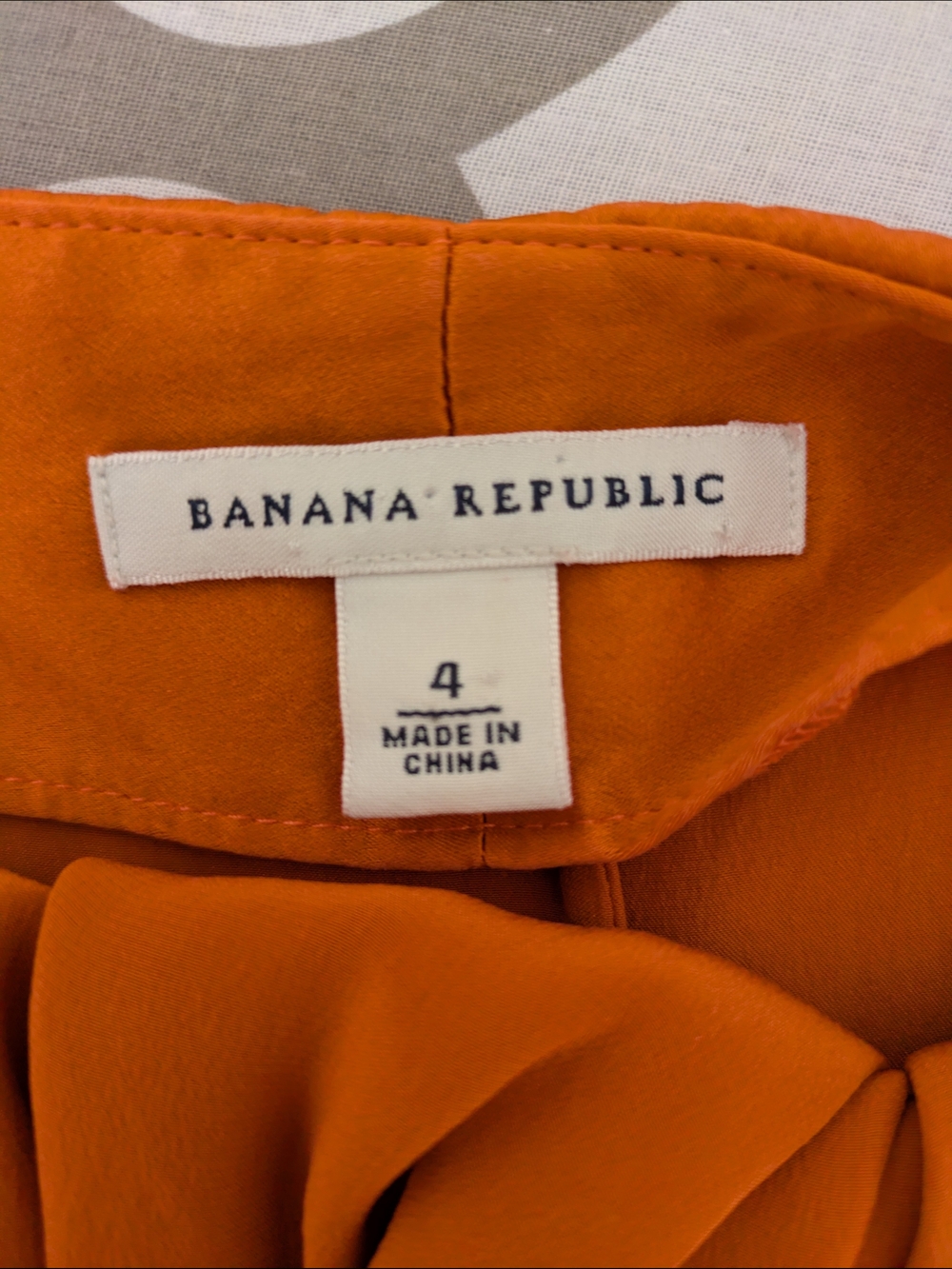 Banana Republic Orange Silk Dress - Picture 3 of 4